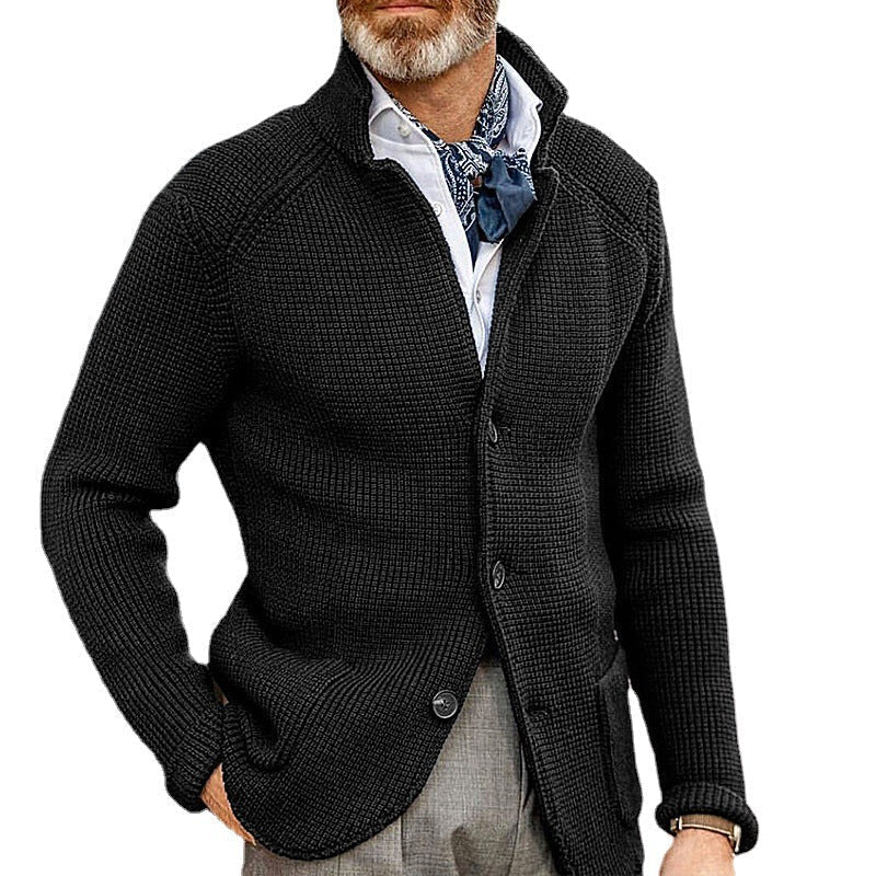 Slim Stand Collar Knitted New Cardigan Jacket | Luxury Home Accessories | Heulog Glow