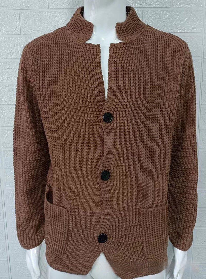 Slim Stand Collar Knitted New Cardigan Jacket | Luxury Home Accessories | Heulog Glow