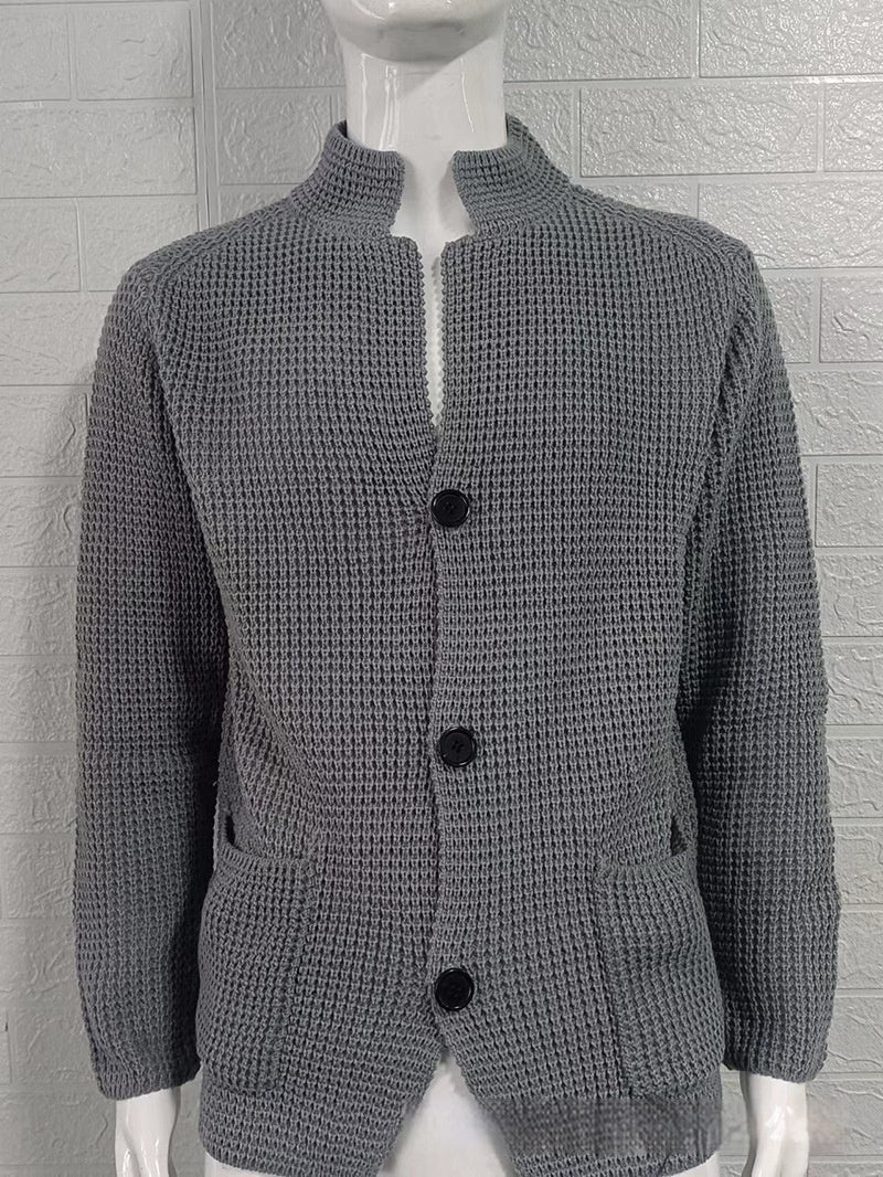 Slim Stand Collar Knitted New Cardigan Jacket | Luxury Home Accessories | Heulog Glow