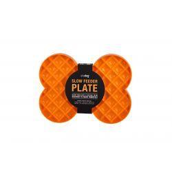 Slow Feeder Plate Orange | Luxury Home Accessories | Heulog Glow