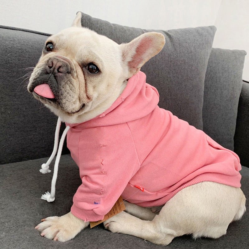 Small Dog Trendy Brand Plus Fleece Hooded Sweater | Luxury Home Accessories | Heulog Glow