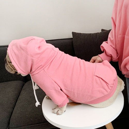 Small Dog Trendy Brand Plus Fleece Hooded Sweater | Luxury Home Accessories | Heulog Glow