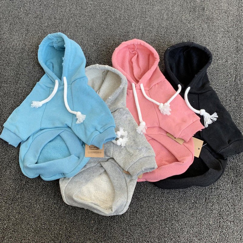 Small Dog Trendy Brand Plus Fleece Hooded Sweater | Luxury Home Accessories | Heulog Glow