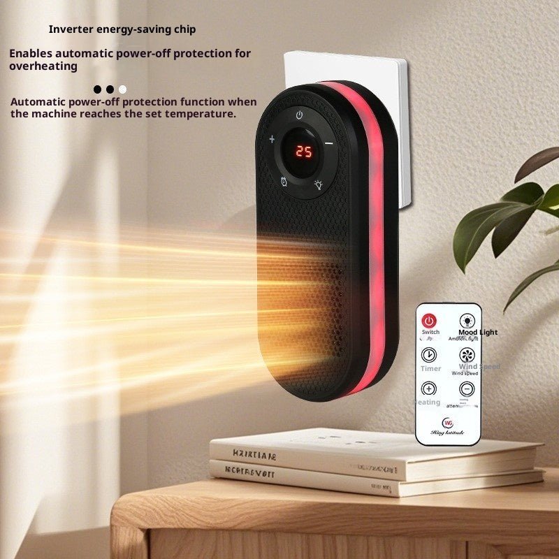 Small Heater 180 Degree Rotatable Electric Heater With Remote LED Display Overheat Protection Warmer With Timer Function | Luxury Home Accessories | Heulog Glow
