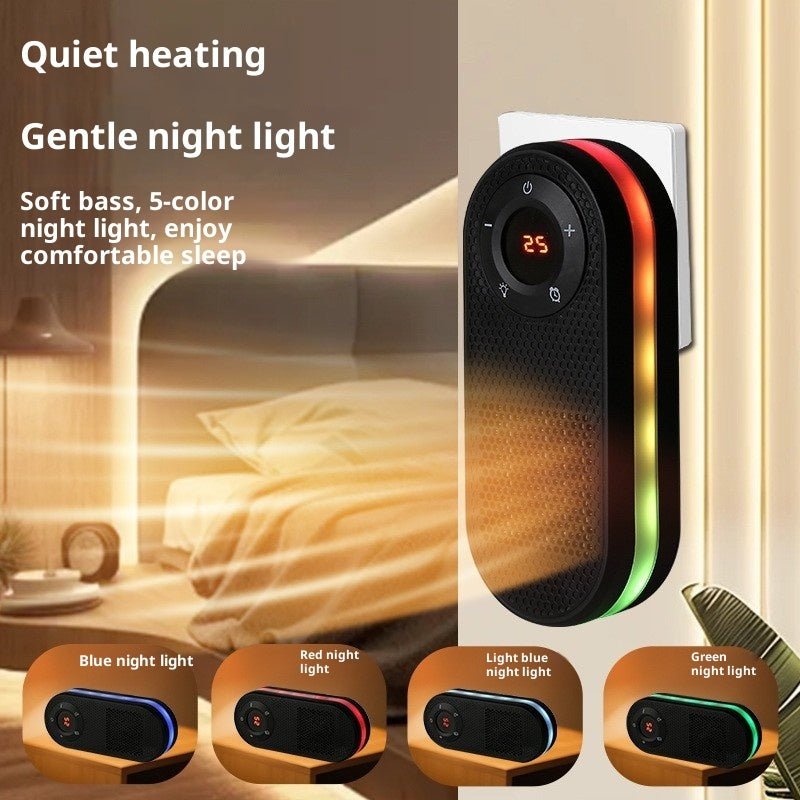 Small Heater 180 Degree Rotatable Electric Heater With Remote LED Display Overheat Protection Warmer With Timer Function | Luxury Home Accessories | Heulog Glow