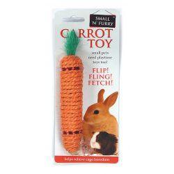 Small 'N' Furry Sisal Carrot Toy | Luxury Home Accessories | Heulog Glow