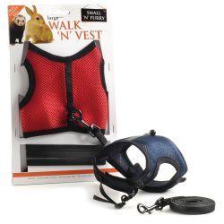 Small 'N' Furry Walk 'N' Vest 'N' Leash For Rabbits | Luxury Home Accessories | Heulog Glow