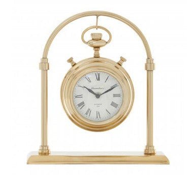 Small Round Mantel Clock | Hampstead | Luxury Home Accessories | Heulog Glow