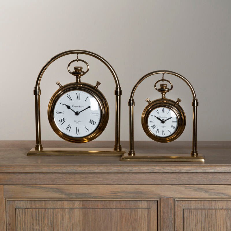 Small Round Mantel Clock | Hampstead | Luxury Home Accessories | Heulog Glow