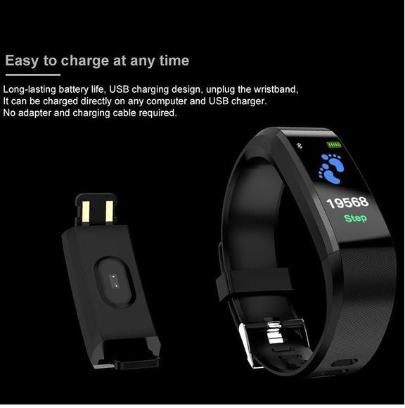 Smart Bracelet With Bluetooth Wristband Heart Rate Monitor Watch Activity Fitness Tracker | Luxury Home Accessories | Heulog Glow