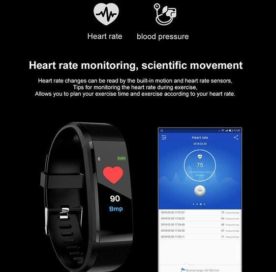 Smart Bracelet With Bluetooth Wristband Heart Rate Monitor Watch Activity Fitness Tracker | Luxury Home Accessories | Heulog Glow