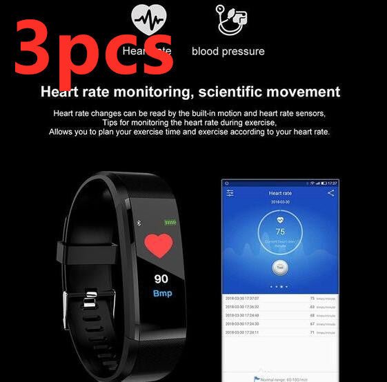 Smart Bracelet With Bluetooth Wristband Heart Rate Monitor Watch Activity Fitness Tracker | Luxury Home Accessories | Heulog Glow
