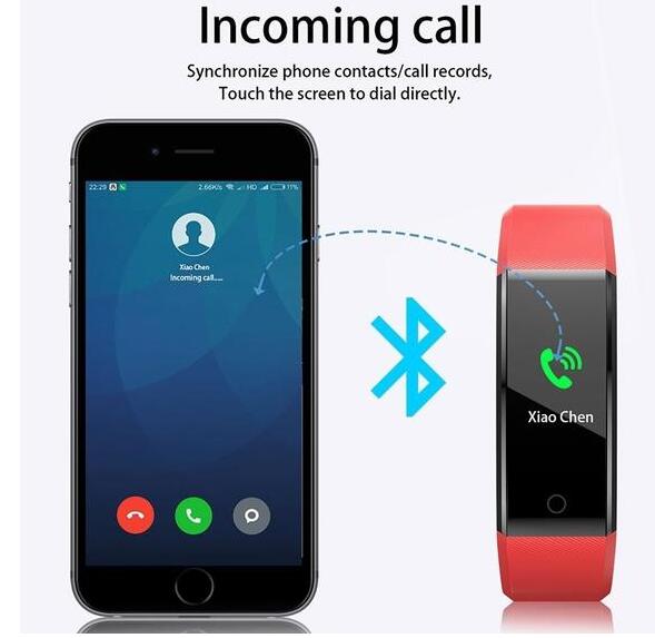 Smart Bracelet With Bluetooth Wristband Heart Rate Monitor Watch Activity Fitness Tracker | Luxury Home Accessories | Heulog Glow
