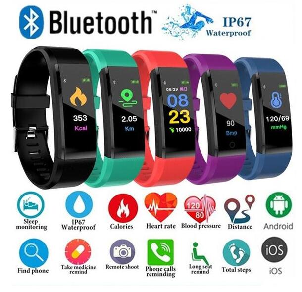 Smart Bracelet With Bluetooth Wristband Heart Rate Monitor Watch Activity Fitness Tracker | Luxury Home Accessories | Heulog Glow