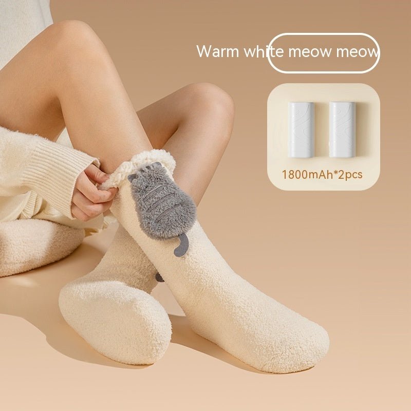 Smart Feet Warmer Electric Heating Socks Warm And Cute | Luxury Home Accessories | Heulog Glow