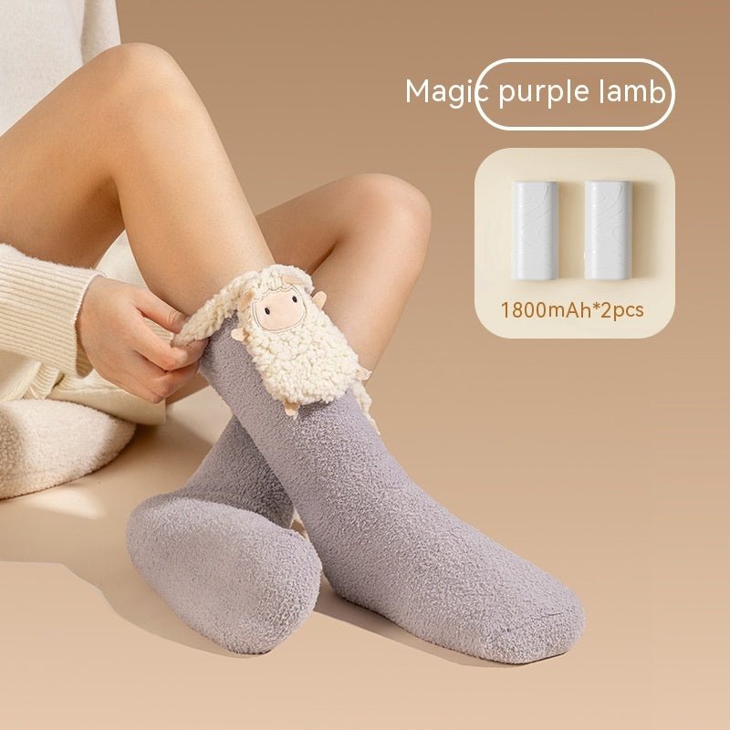 Smart Feet Warmer Electric Heating Socks Warm And Cute | Luxury Home Accessories | Heulog Glow
