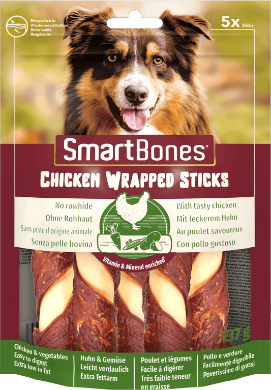 SmartBones Chick Wrap Stick Med 5pc x 10 | Luxury Home Accessories | Heulog Glow