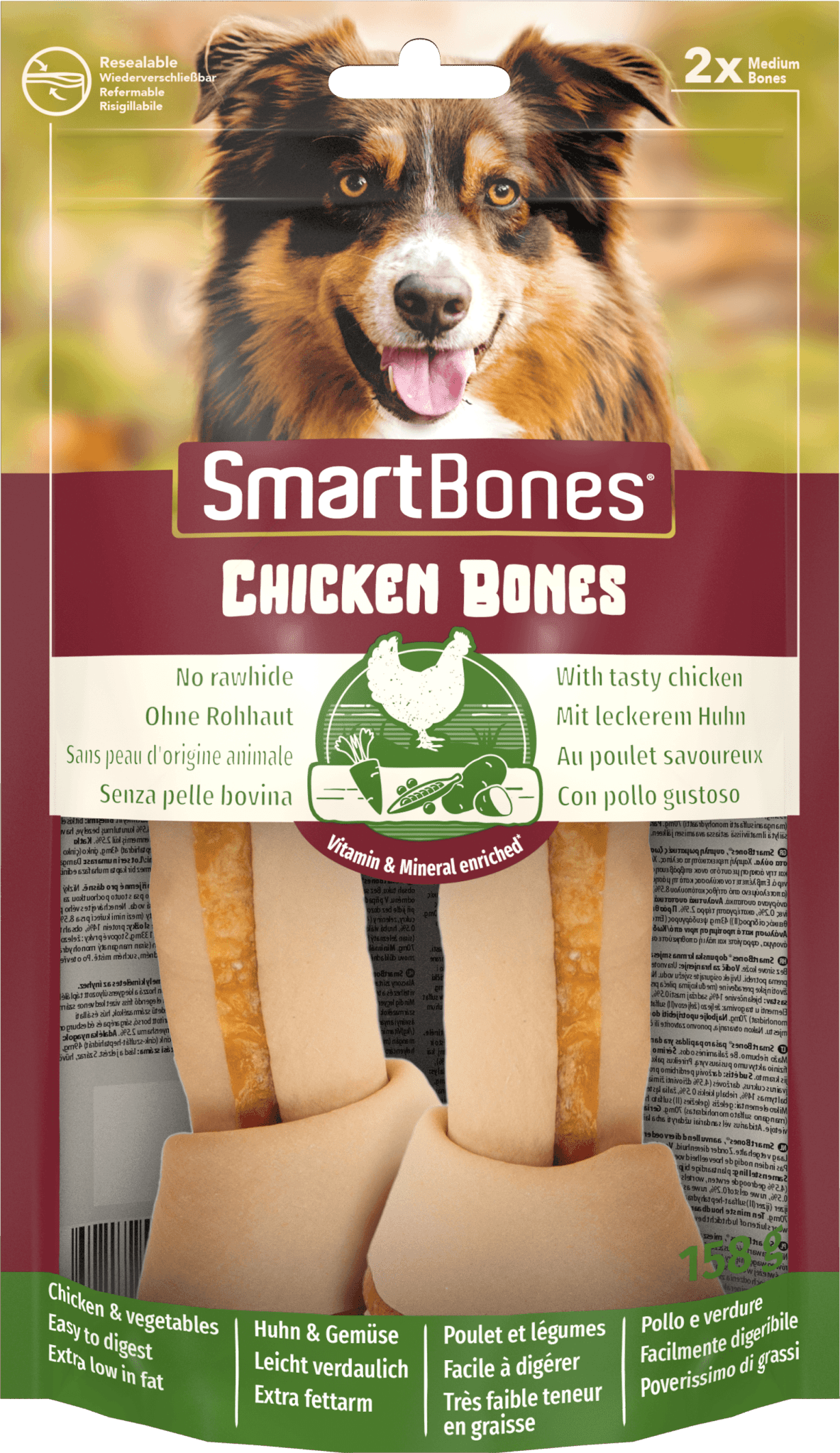 SmartBones Chicken Medium 2pc x 7 | Luxury Home Accessories | Heulog Glow