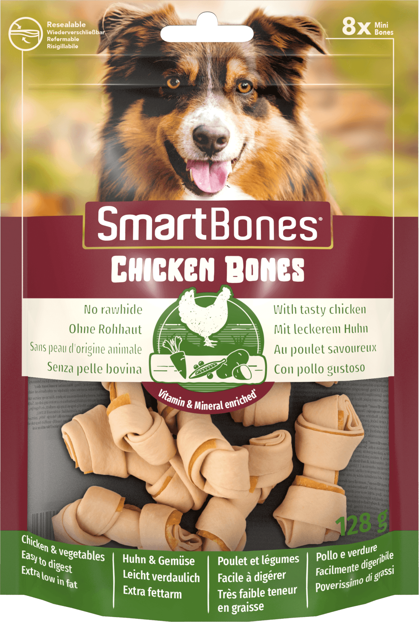 SmartBones Chicken Mini 8pc x 7 | Luxury Home Accessories | Heulog Glow