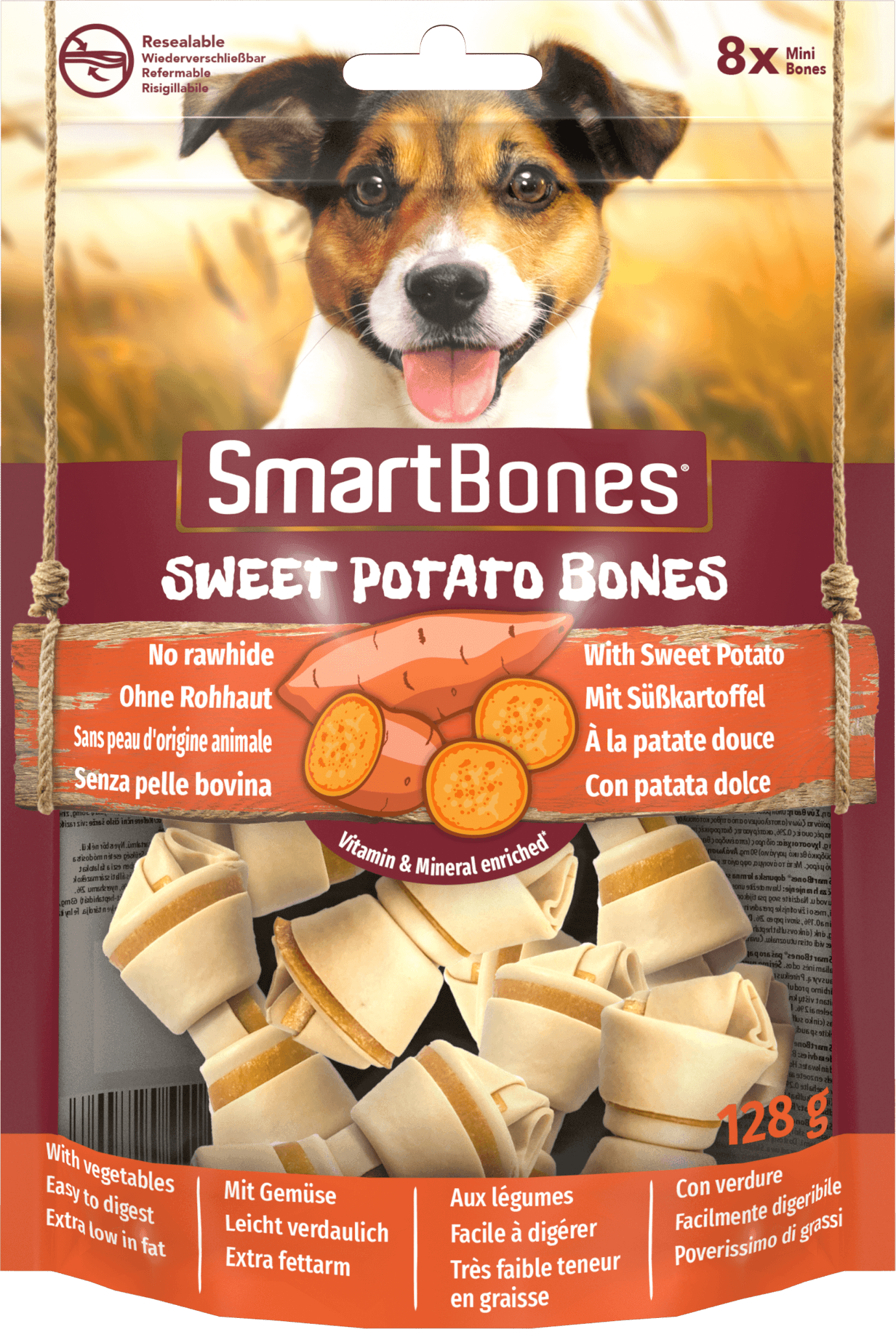 SmartBones Sweet Potato Mini 8pc x 7 | Luxury Home Accessories | Heulog Glow