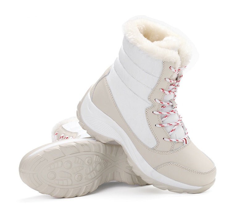 Snow Boots Female High To Help Waterproof Ladies Cotton Shoes Boots Plus Velvet Shoes | Luxury Home Accessories | Heulog Glow