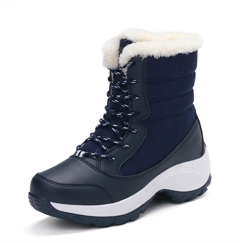Snow Boots Female High To Help Waterproof Ladies Cotton Shoes Boots Plus Velvet Shoes | Luxury Home Accessories | Heulog Glow