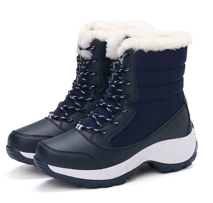 Snow Boots Female High To Help Waterproof Ladies Cotton Shoes Boots Plus Velvet Shoes | Luxury Home Accessories | Heulog Glow