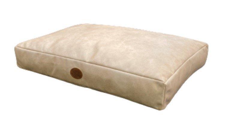 Snug&Cosy Monza Nat Faux Leather Lounger | Luxury Home Accessories | Heulog Glow