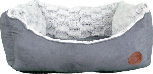 Snug&Cosy Novara Rectangle Charcoal Bed | Luxury Home Accessories | Heulog Glow