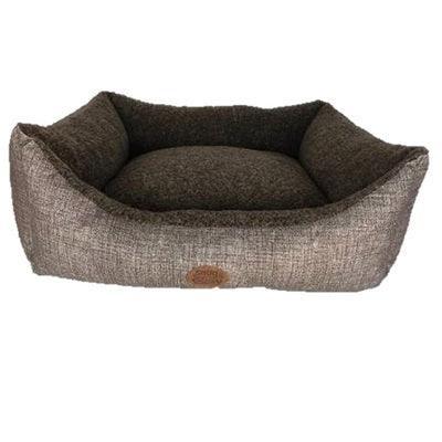 Snug&Cosy Steel Brown Rectangle Bed | Luxury Home Accessories | Heulog Glow