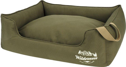 Snug&Cosy Wilderness Olive Rectangle Bed | Luxury Home Accessories | Heulog Glow