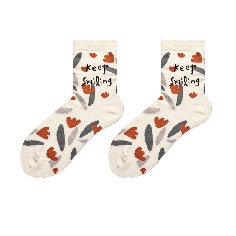 Socks Female Japanese Cute Cartoon Hand-painted Stockings Korean Version | Luxury Home Accessories | Heulog Glow
