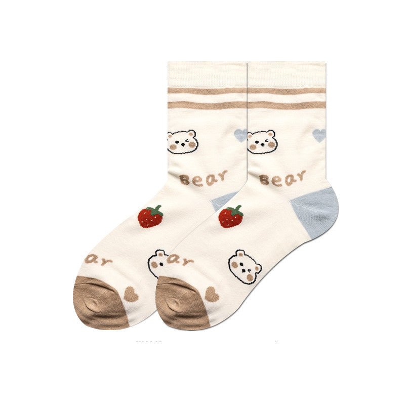 Socks Female Japanese Cute Cartoon Hand-painted Stockings Korean Version | Luxury Home Accessories | Heulog Glow