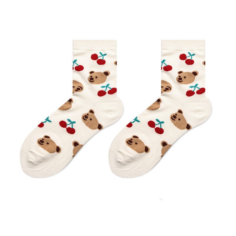 Socks Female Japanese Cute Cartoon Hand-painted Stockings Korean Version | Luxury Home Accessories | Heulog Glow
