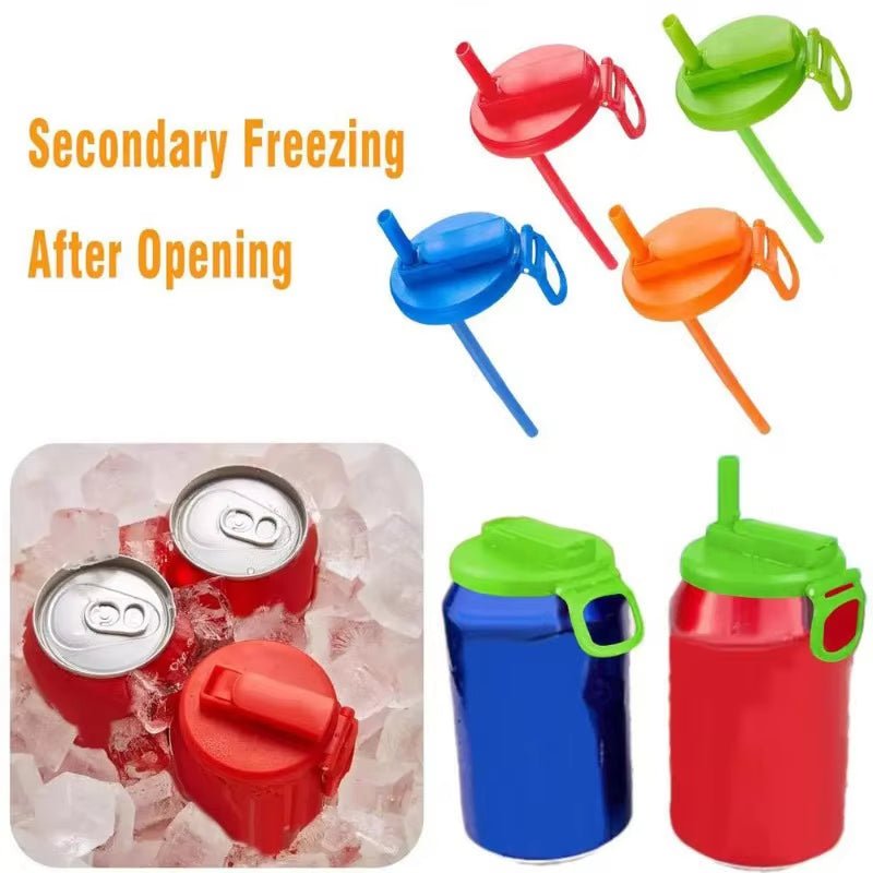 Soda Can Lid Straw Soda Can Lid Cola Cans Cup Lid Reusable Can Stopper For Soda Beer Drinks Juice Coke Beverage Cap Fits Standard Coke Can | Luxury Home Accessories | Heulog Glow
