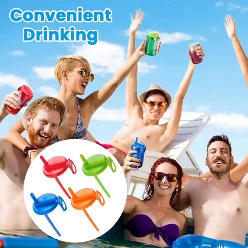 Soda Can Lid Straw Soda Can Lid Cola Cans Cup Lid Reusable Can Stopper For Soda Beer Drinks Juice Coke Beverage Cap Fits Standard Coke Can | Luxury Home Accessories | Heulog Glow