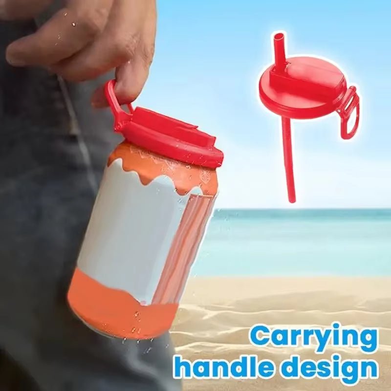 Soda Can Lid Straw Soda Can Lid Cola Cans Cup Lid Reusable Can Stopper For Soda Beer Drinks Juice Coke Beverage Cap Fits Standard Coke Can | Luxury Home Accessories | Heulog Glow