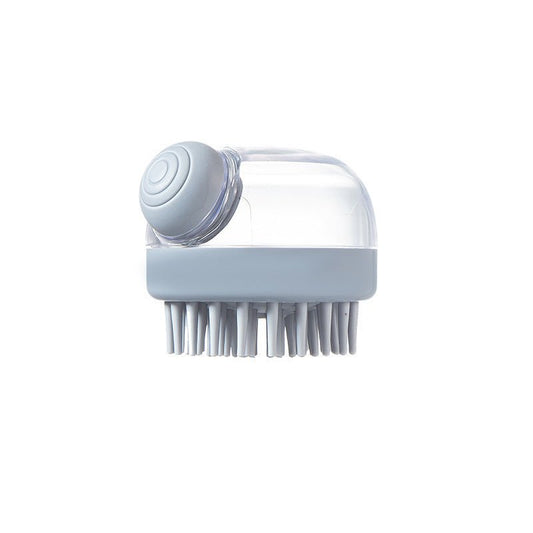 Soft Silicone Bristle Dog Brush With Soap Dispenser For Dog Grooming And Massage - Pink | Luxury Home Accessories | Heulog Glow