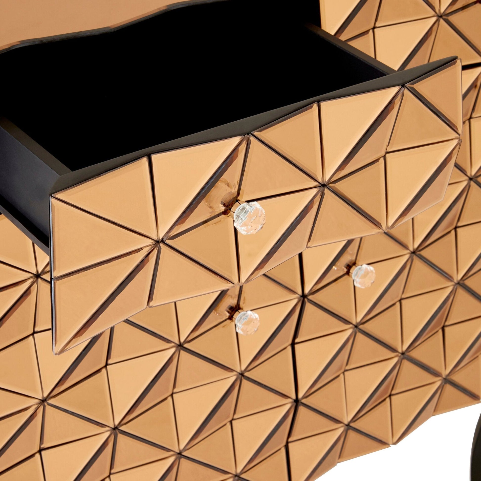 Soho 2 Door Copper Finish Cabinet | Luxury Home Accessories | Heulog Glow