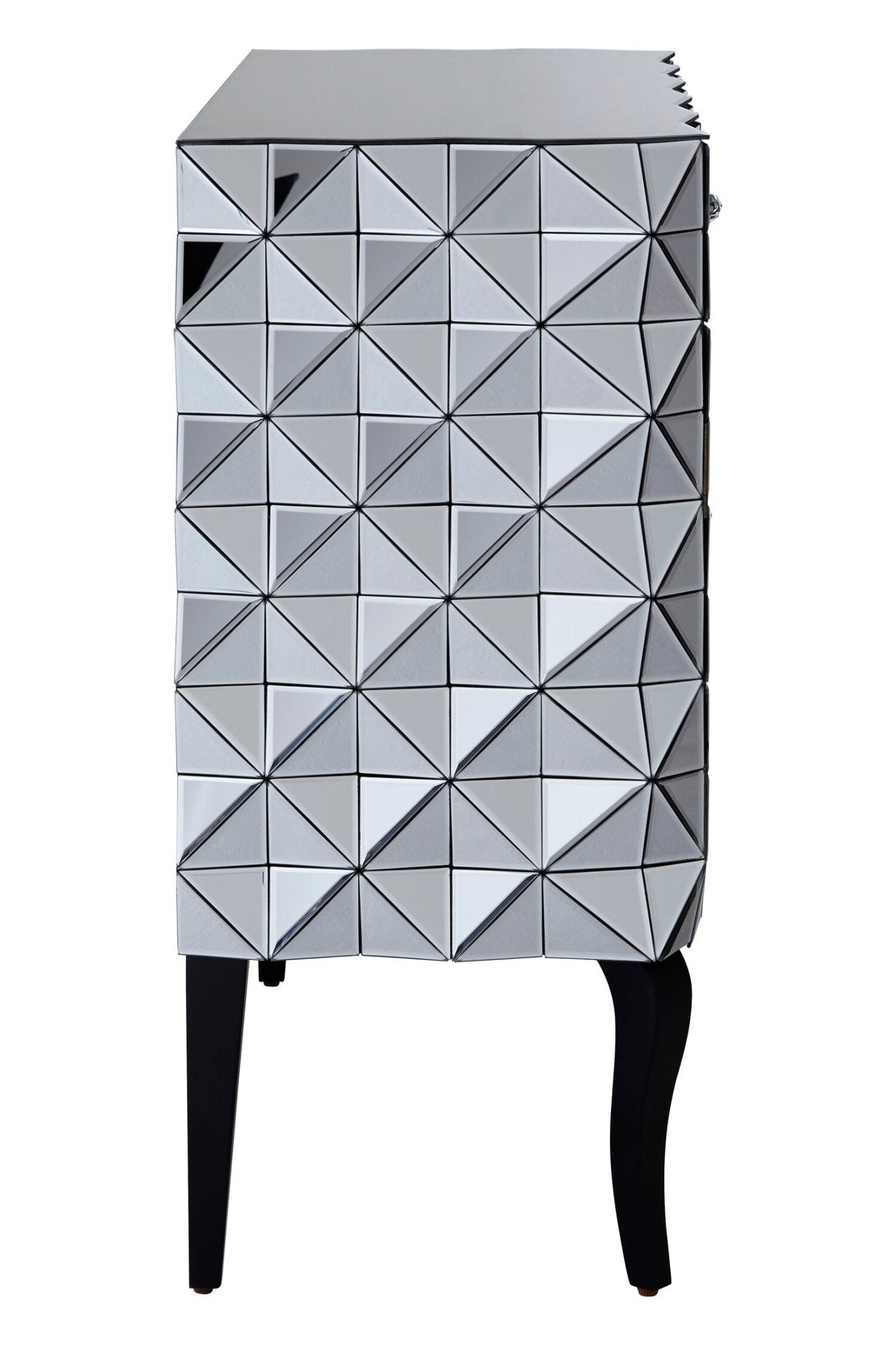 Soho 2 Door Silver Finish Sideboard | Luxury Home Accessories | Heulog Glow