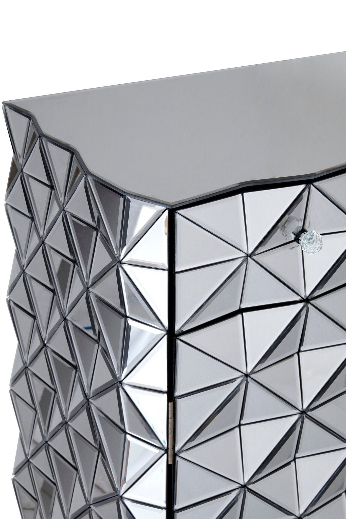 Soho 2 Door Silver Finish Sideboard | Luxury Home Accessories | Heulog Glow