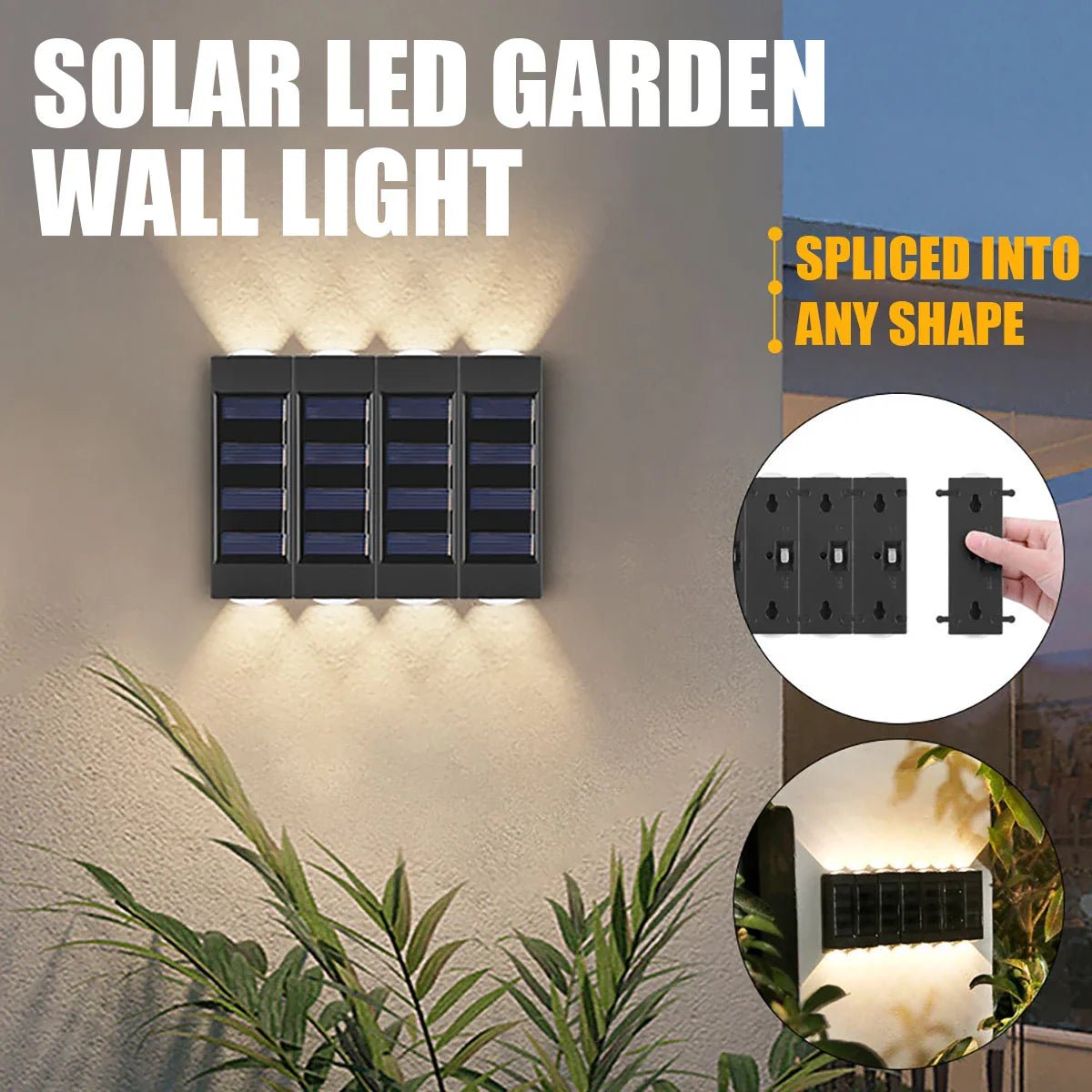 Solar LED Wall Lamp Outdoor Waterproof | Luxury Home Accessories | Heulog Glow