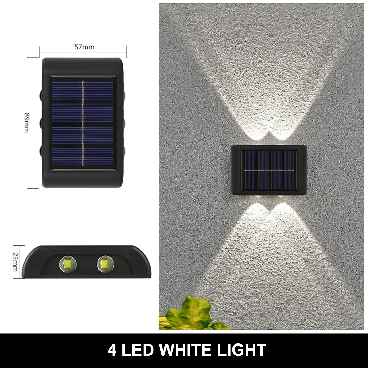 Solar LED Wall Lamp Outdoor Waterproof | Luxury Home Accessories | Heulog Glow