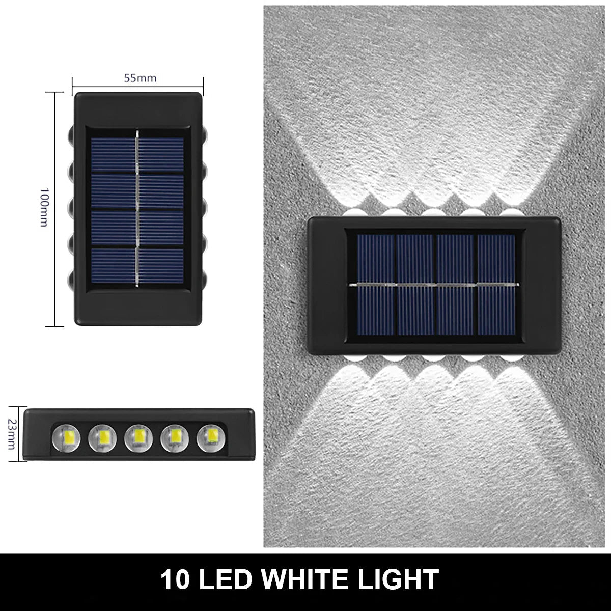 Solar LED Wall Lamp Outdoor Waterproof | Luxury Home Accessories | Heulog Glow