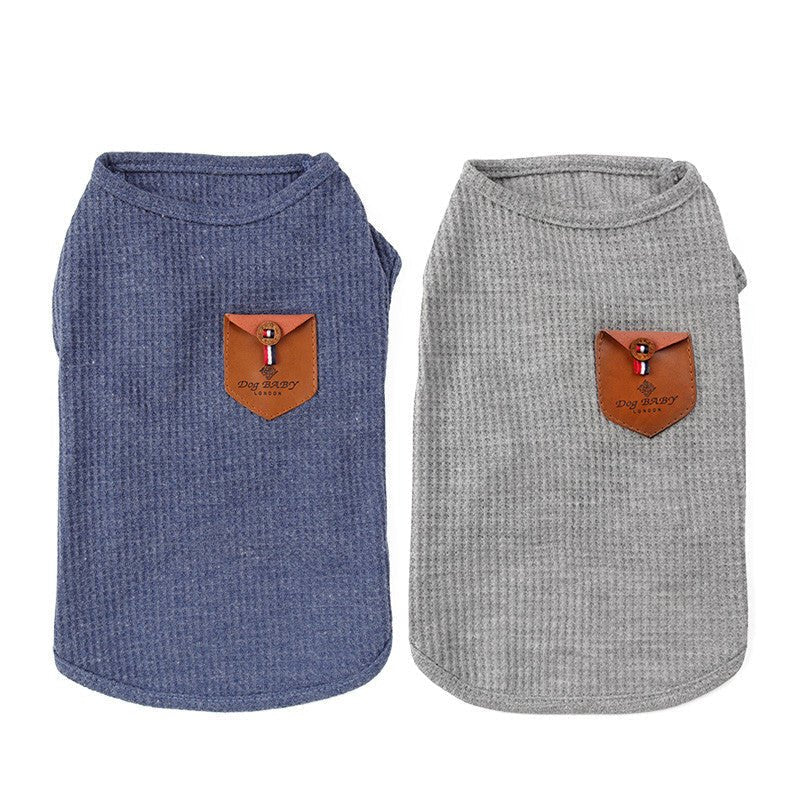 Solid color dog breathable T-shirt vest | Luxury Home Accessories | Heulog Glow