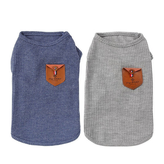 Solid color dog breathable T-shirt vest | Luxury Home Accessories | Heulog Glow