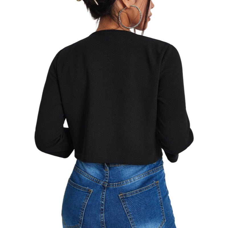 Solid Color Slit Bomber Jacket | Luxury Home Accessories | Heulog Glow