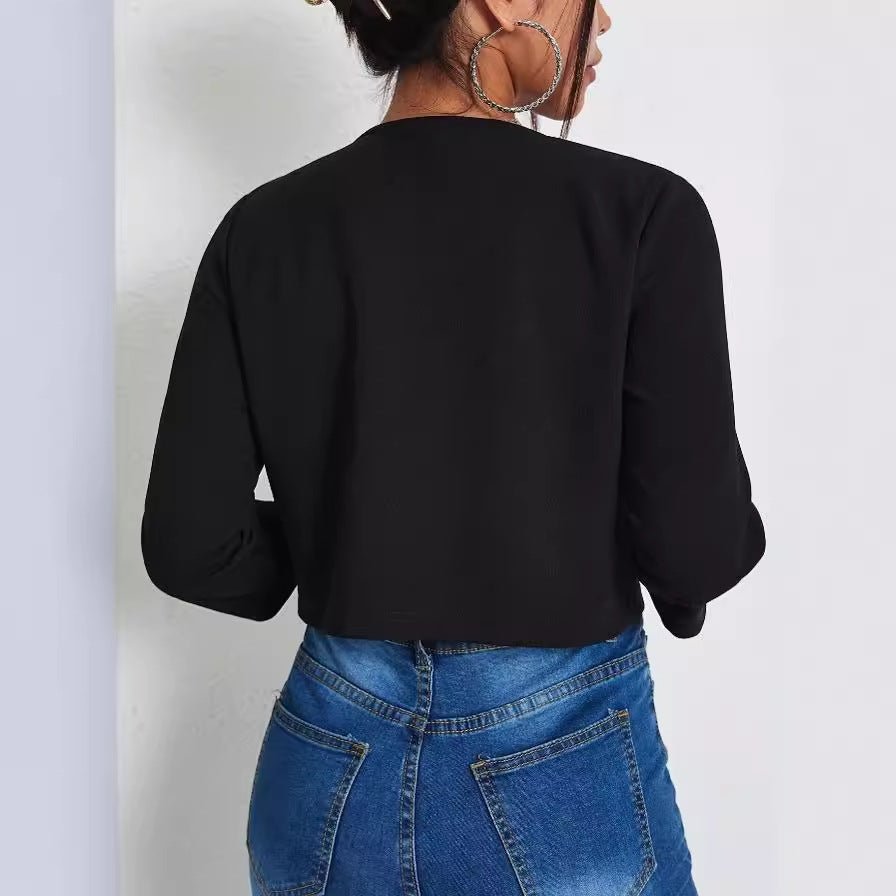 Solid Color Slit Bomber Jacket | Luxury Home Accessories | Heulog Glow