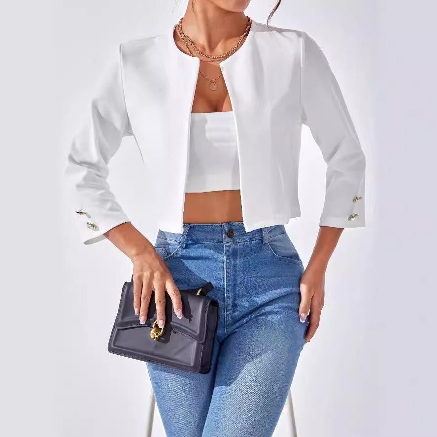 Solid Color Slit Bomber Jacket | Luxury Home Accessories | Heulog Glow