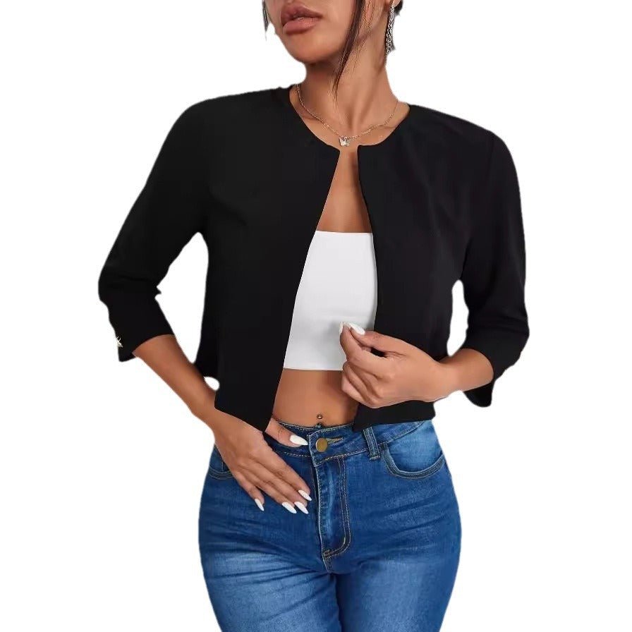 Solid Color Slit Bomber Jacket | Luxury Home Accessories | Heulog Glow